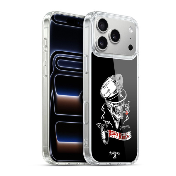 Alchemy Gothic Skull Rebel Rider Soft Gel Case for Apple iPhone 17 Pro Max