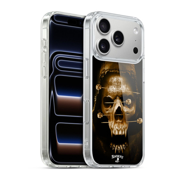 Alchemy Gothic Skull Death Fetish Soft Gel Case for Apple iPhone 17 Pro