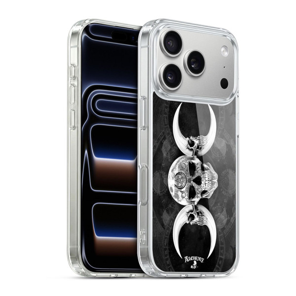 Alchemy Gothic Skull Dark Goddess Moon Soft Gel Case for Apple iPhone 17 Pro