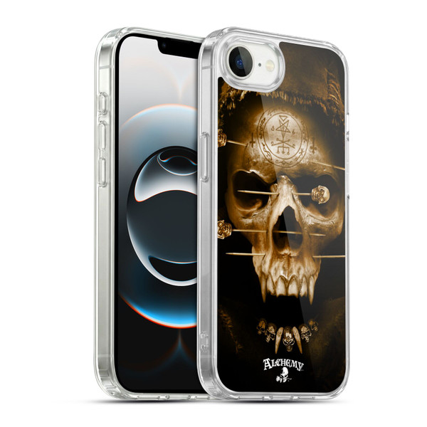 Alchemy Gothic Skull Death Fetish Soft Gel Case for Apple iPhone 16e / Apple iPhone 17e & MagSafe