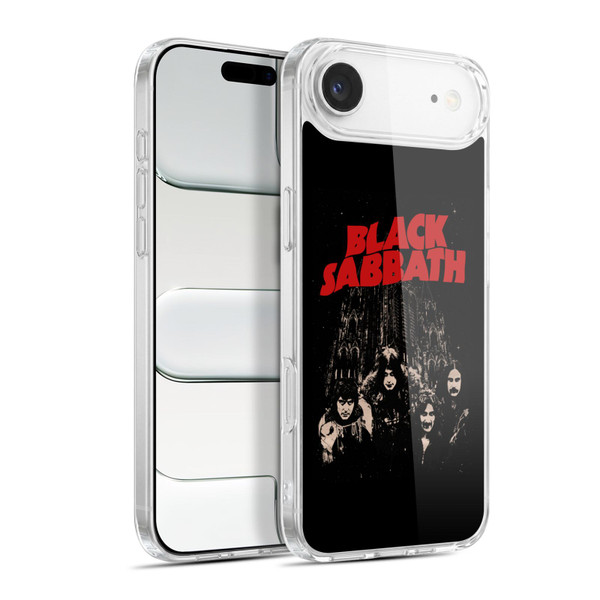 Black Sabbath Key Art Red Logo Soft Gel Case for Apple iPhone 17 Air