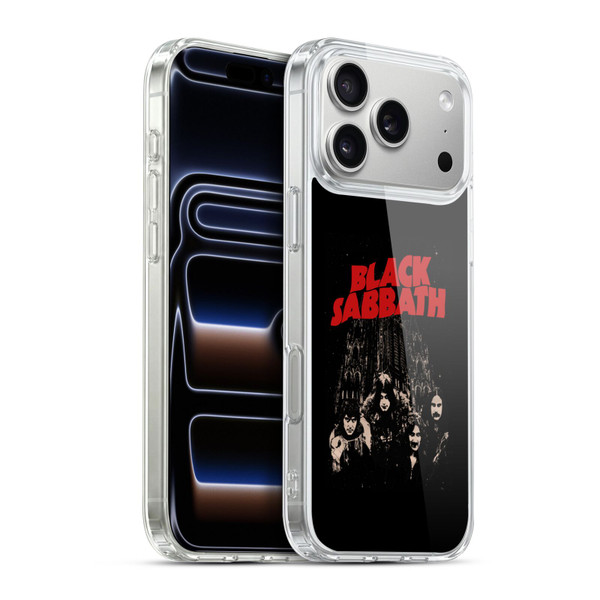 Black Sabbath Key Art Red Logo Soft Gel Case for Apple iPhone 17 Pro Max