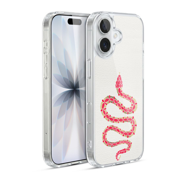 Cat Coquillette Animals Snake Pink Soft Gel Case for Apple iPhone 17