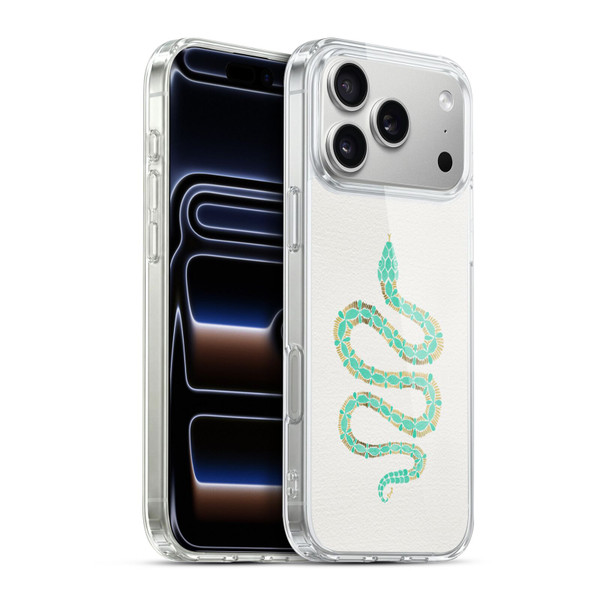 Cat Coquillette Animals Snake Mint Soft Gel Case for Apple iPhone 17 Pro Max