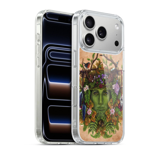 Brigid Ashwood Celtic Wisdom The Greenman Soft Gel Case for Apple iPhone 17 Pro