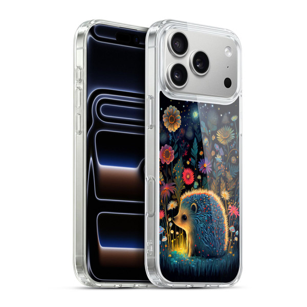 JK Stewart Graphics Little Hedgehog Soft Gel Case for Apple iPhone 17 Pro Max