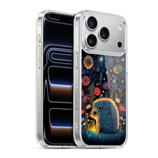 JK Stewart Graphics Little Hedgehog Soft Gel Case for Apple iPhone 17 Pro