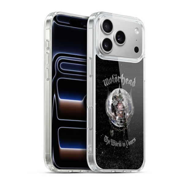 Motorhead Album Covers The World Is Yours Soft Gel Case for Apple iPhone 17 Pro Max