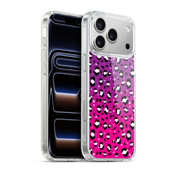 Grace Illustration Animal Prints Pink Leopard Soft Gel Case for Apple iPhone 17 Pro Max