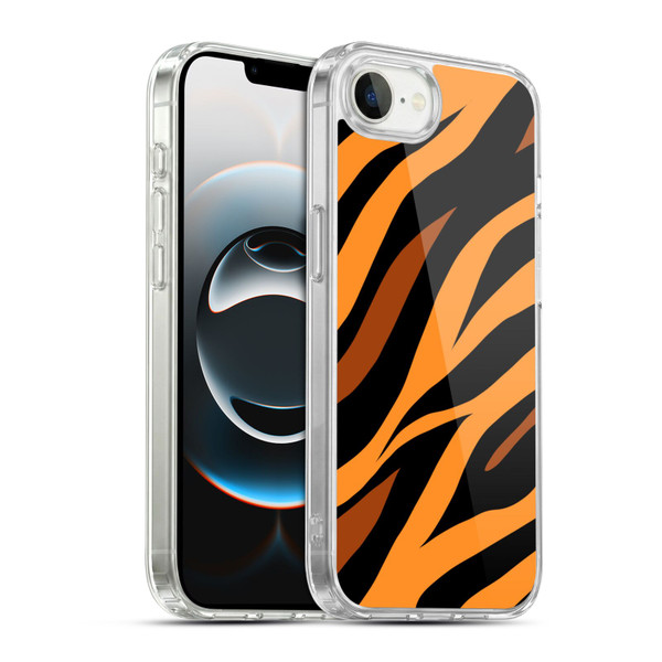 Grace Illustration Animal Prints Tiger Soft Gel Case for Apple iPhone 16e / Apple iPhone 17e & MagSafe