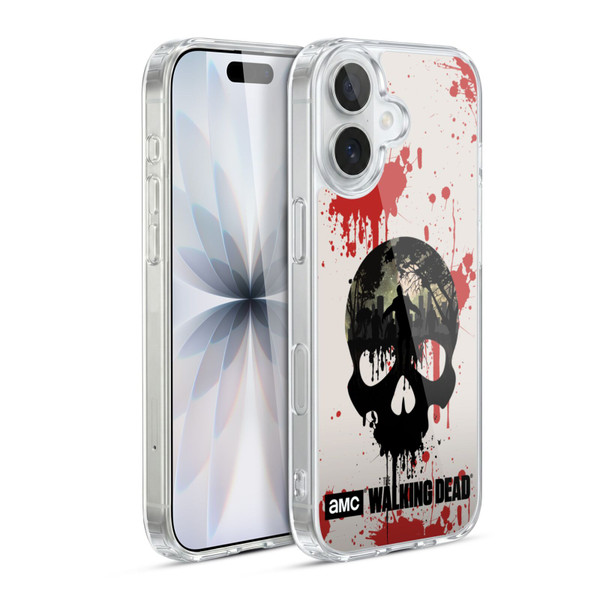 AMC The Walking Dead Silhouettes Skull Soft Gel Case for Apple iPhone 17