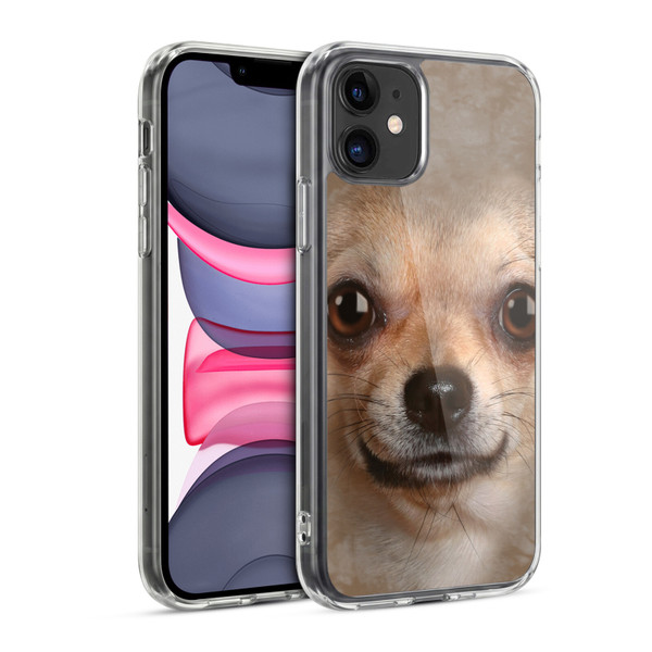 Vincent Hie Big Face Dogs Chihuahua Soft Gel Case for Apple iPhone 11