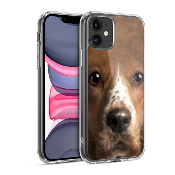Vincent Hie Big Face Dogs Cocker Spaniel Soft Gel Case for Apple iPhone 11