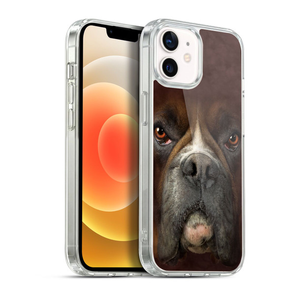 Vincent Hie Big Face Dogs Boxer Soft Gel Case for Apple iPhone 12 / iPhone 12 Pro & MagSafe