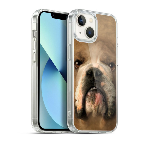 Vincent Hie Big Face Dogs Bulldog Soft Gel Case for Apple iPhone 13