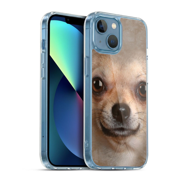 Vincent Hie Big Face Dogs Chihuahua Soft Gel Case for Apple iPhone 13 Mini & MagSafe
