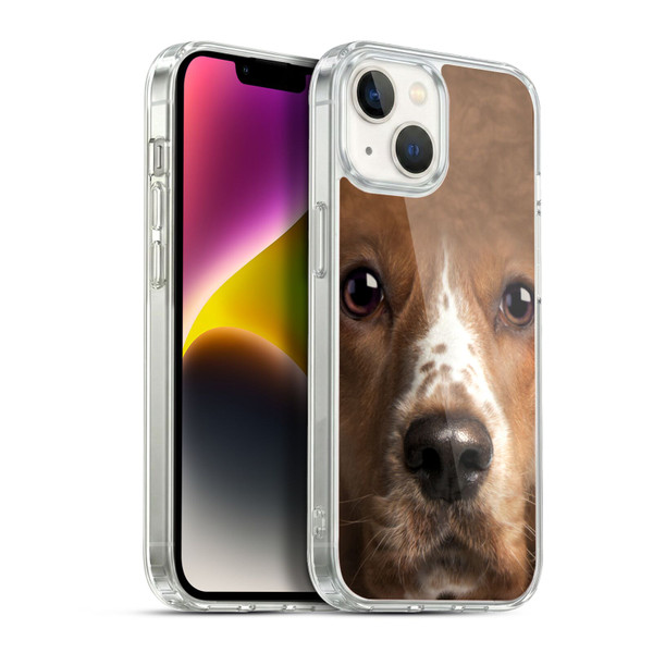Vincent Hie Big Face Dogs Cocker Spaniel Soft Gel Case for Apple iPhone 14