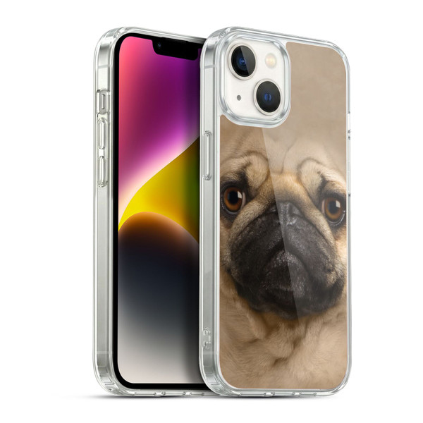 Vincent Hie Big Face Dogs Pug Soft Gel Case for Apple iPhone 14