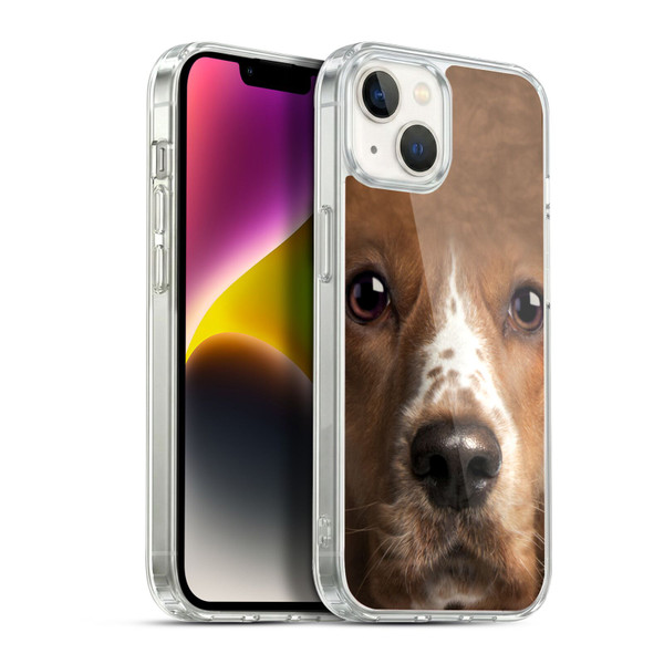 Vincent Hie Big Face Dogs Cocker Spaniel Soft Gel Case for Apple iPhone 14 Plus & MagSafe