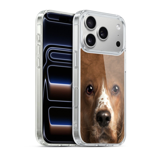 Vincent Hie Big Face Dogs Cocker Spaniel Soft Gel Case for Apple iPhone 17 Pro