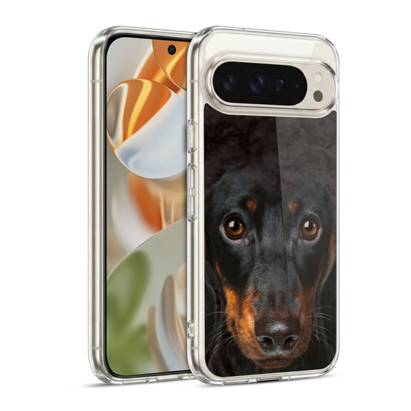 Vincent Hie Big Face Dogs Dachshund Soft Gel Case for Google Pixel 9 / Pixel 9 Pro