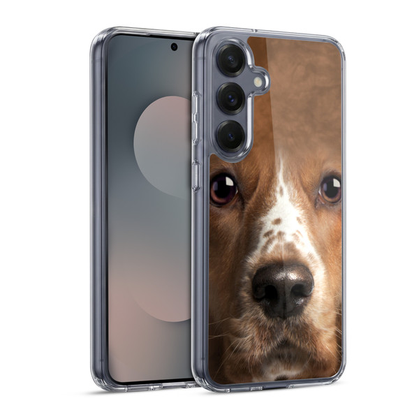 Vincent Hie Big Face Dogs Cocker Spaniel Soft Gel Case for Samsung Galaxy S25 & MagSafe