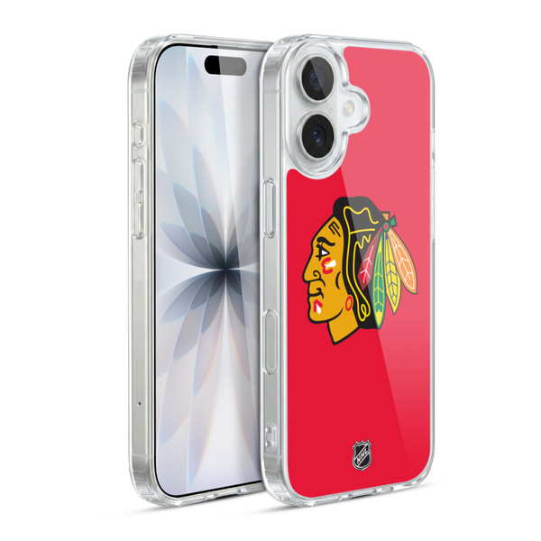 NHL Chicago Blackhawks Plain Soft Gel Case for Apple iPhone 17