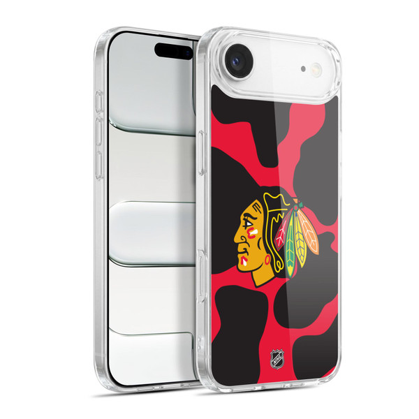 NHL Chicago Blackhawks Cow Pattern Soft Gel Case for Apple iPhone 17 Air