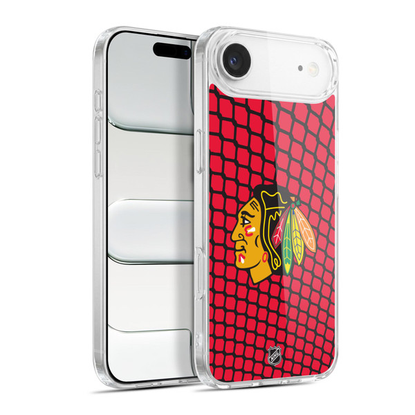 NHL Chicago Blackhawks Net Pattern Soft Gel Case for Apple iPhone 17 Air