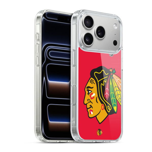 NHL Chicago Blackhawks Oversized Soft Gel Case for Apple iPhone 17 Pro