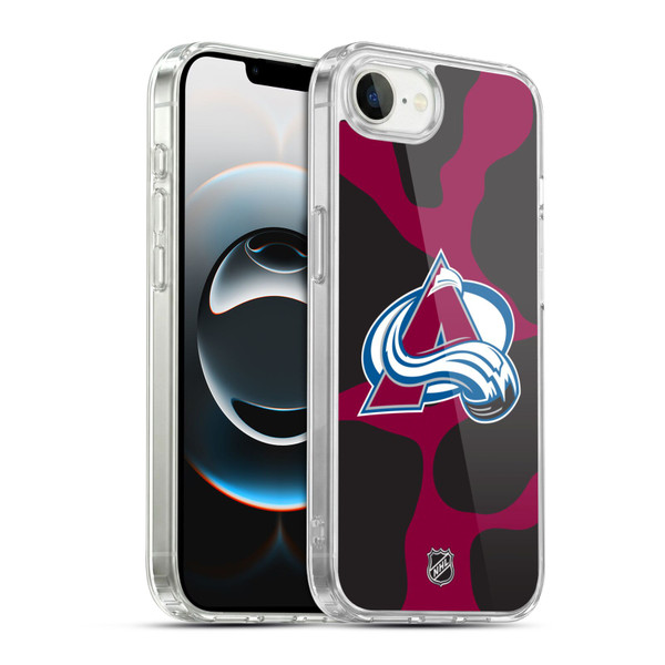 NHL Colorado Avalanche Cow Pattern Soft Gel Case for Apple iPhone 16e / Apple iPhone 17e & MagSafe