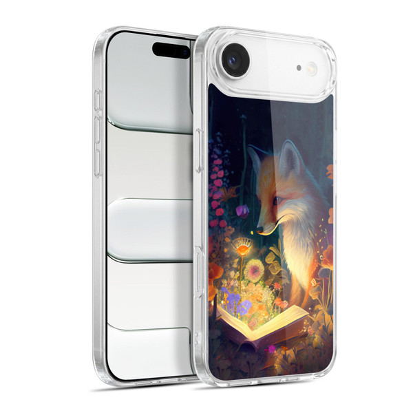 JK Stewart Art Fox Reading Soft Gel Case for Apple iPhone 17 Air