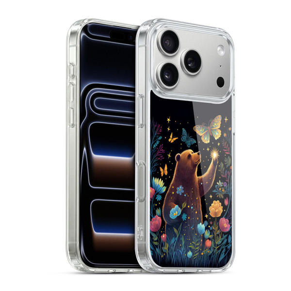 JK Stewart Art Bear Reaching Up Soft Gel Case for Apple iPhone 17 Pro