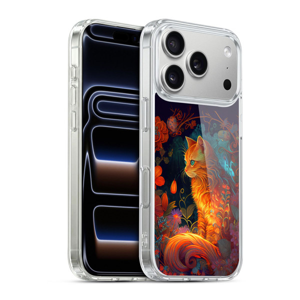 JK Stewart Art Cat Soft Gel Case for Apple iPhone 17 Pro