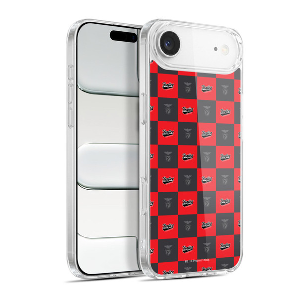 S.L. Benfica 2021/22 Crest Logo Pattern Soft Gel Case for Apple iPhone 17 Air