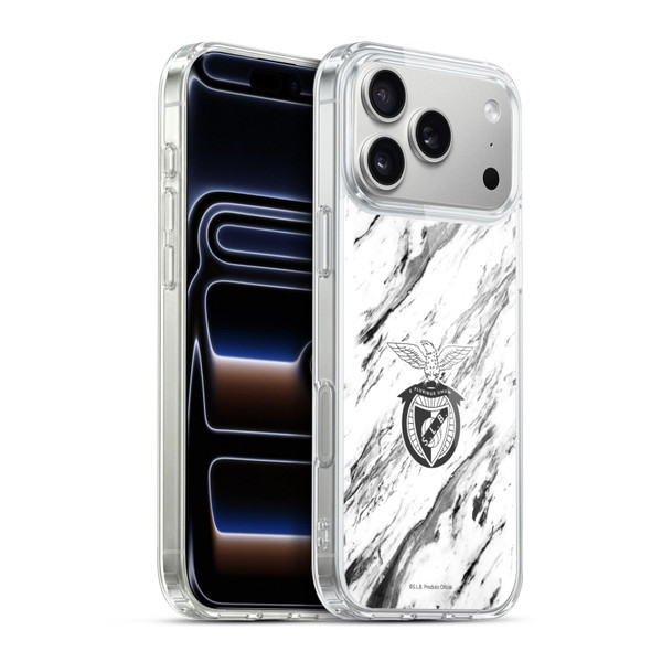 S.L. Benfica 2021/22 Crest Marble Soft Gel Case for Apple iPhone 17 Pro Max