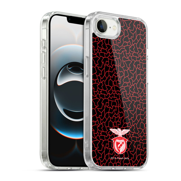S.L. Benfica 2021/22 Crest Mosaic Pattern Soft Gel Case for Apple iPhone 16e / Apple iPhone 17e & MagSafe