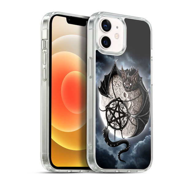 Sarah Richter Animals Gothic Dragon Bat & Moon Soft Gel Case for Apple iPhone 12 / iPhone 12 Pro & MagSafe
