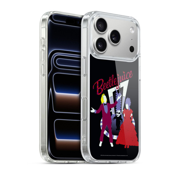 Beetlejuice Graphics Betelgeuse And Lydia Soft Gel Case for Apple iPhone 17 Pro