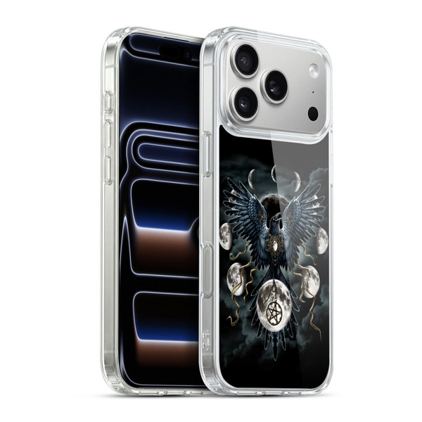 Sarah Richter Animals Gothic Black Raven Soft Gel Case for Apple iPhone 17 Pro Max