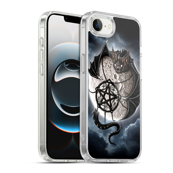 Sarah Richter Animals Gothic Dragon Bat & Moon Soft Gel Case for Apple iPhone 16e / Apple iPhone 17e & MagSafe