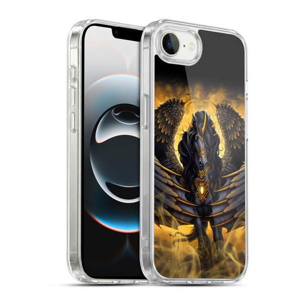 Sarah Richter Animals Gothic Pegasus Soft Gel Case for Apple iPhone 16e / Apple iPhone 17e & MagSafe