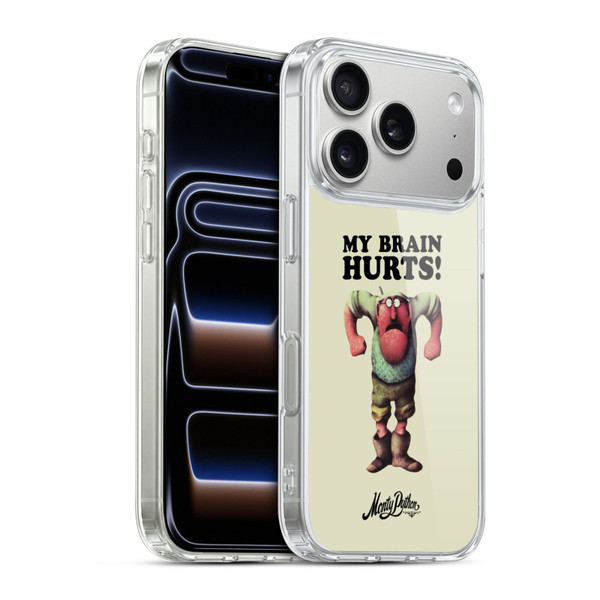 Monty Python Key Art My Brain Hurts Soft Gel Case for Apple iPhone 17 Pro