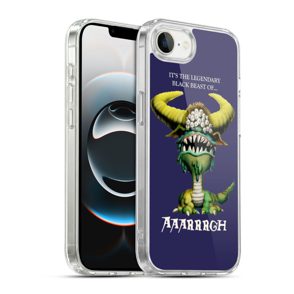 Monty Python Key Art Black Beast Of Aaarrrgh Soft Gel Case for Apple iPhone 16e / Apple iPhone 17e & MagSafe