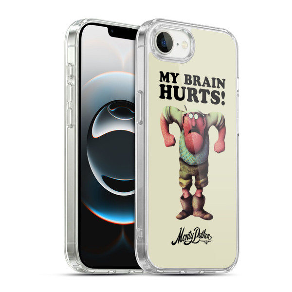 Monty Python Key Art My Brain Hurts Soft Gel Case for Apple iPhone 16e / Apple iPhone 17e & MagSafe