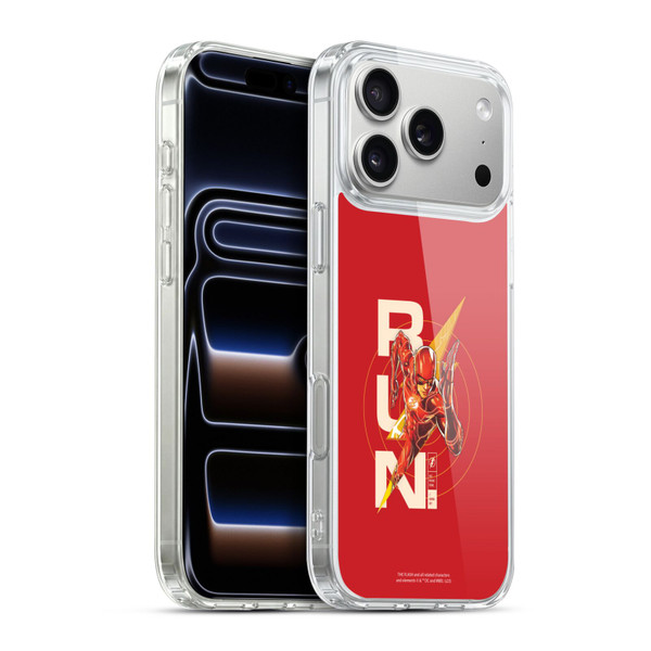The Flash 2023 Graphics Barry Allen Run Soft Gel Case for Apple iPhone 17 Pro Max