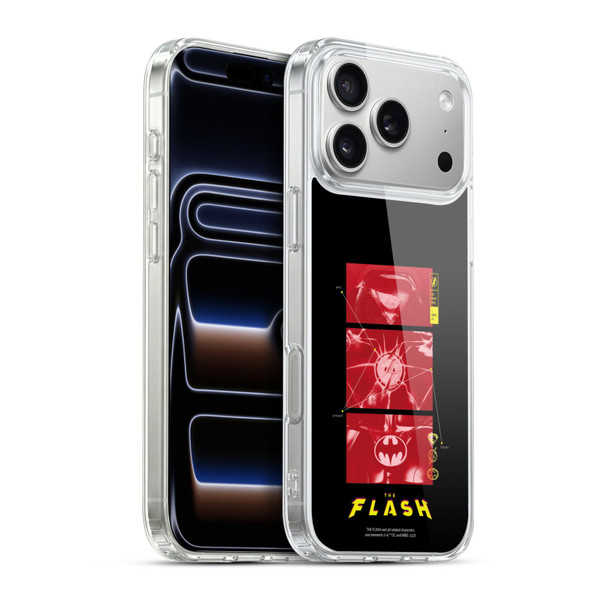 The Flash 2023 Graphics Suit Logos Soft Gel Case for Apple iPhone 17 Pro Max