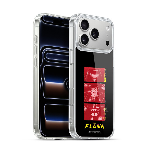 The Flash 2023 Graphics Suit Logos Soft Gel Case for Apple iPhone 17 Pro Max
