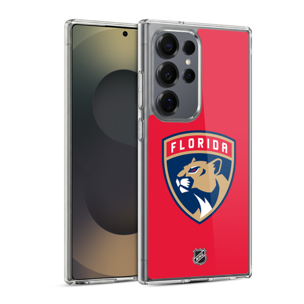 NHL Florida Panthers Plain Soft Gel Case for Samsung Galaxy S25 Ultra & MagSafe