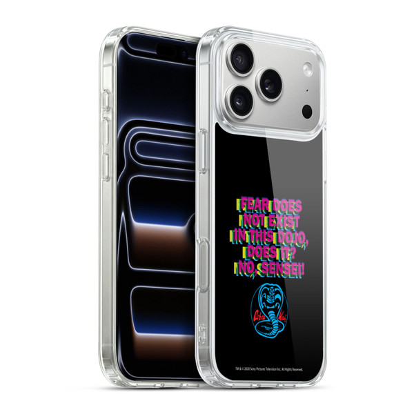 Cobra Kai Graphics 2 Dojo Quote Logo Soft Gel Case for Apple iPhone 17 Pro Max